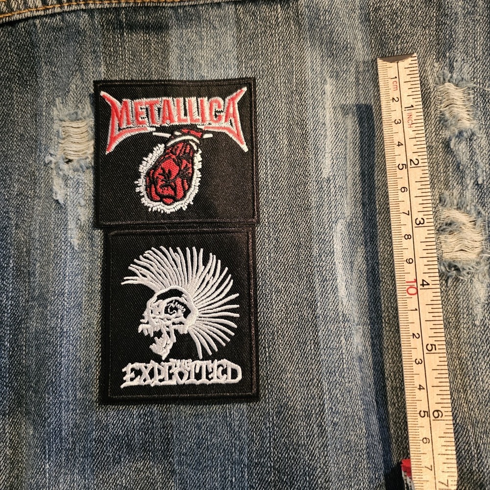 Metallica The Exploited Patches Iron-on